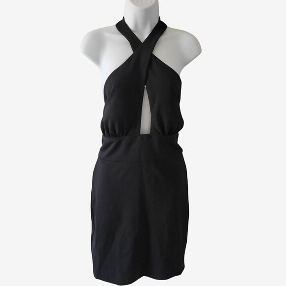 Speechless Womens Juniors Cut Out Above Knee Halter Dress -L - Picture 4 of 9